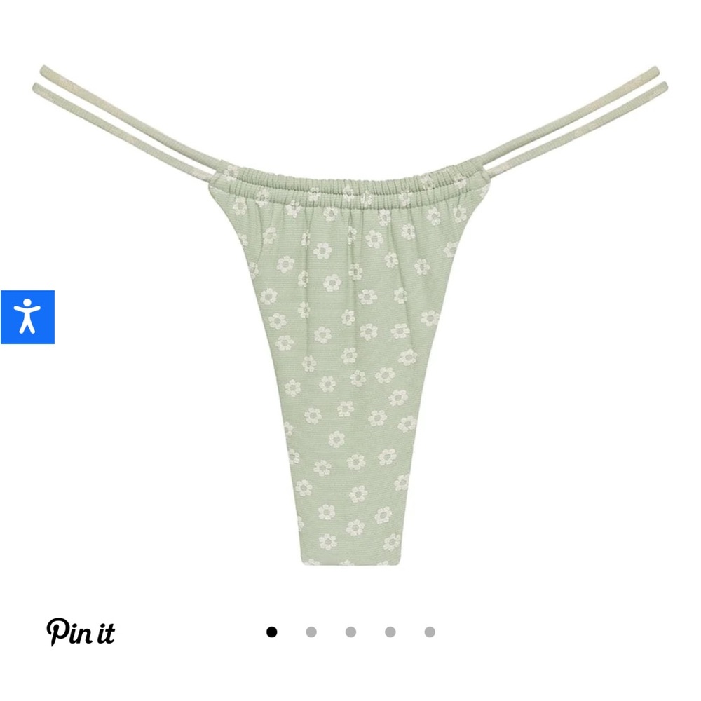 Jade Floral Brasil Bikini Bottom